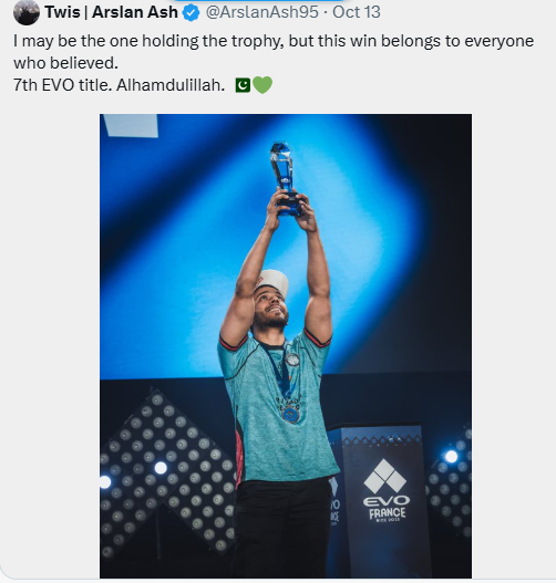 Arslan Ash-The Tekken GOAT has Bagged his 7th EVO Title