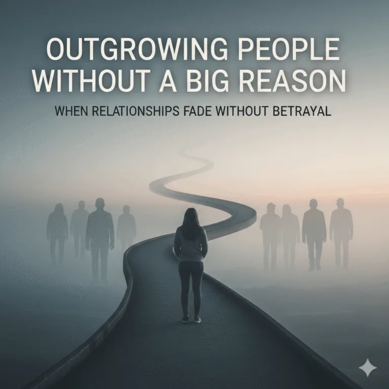 outgrowing people without any big reason