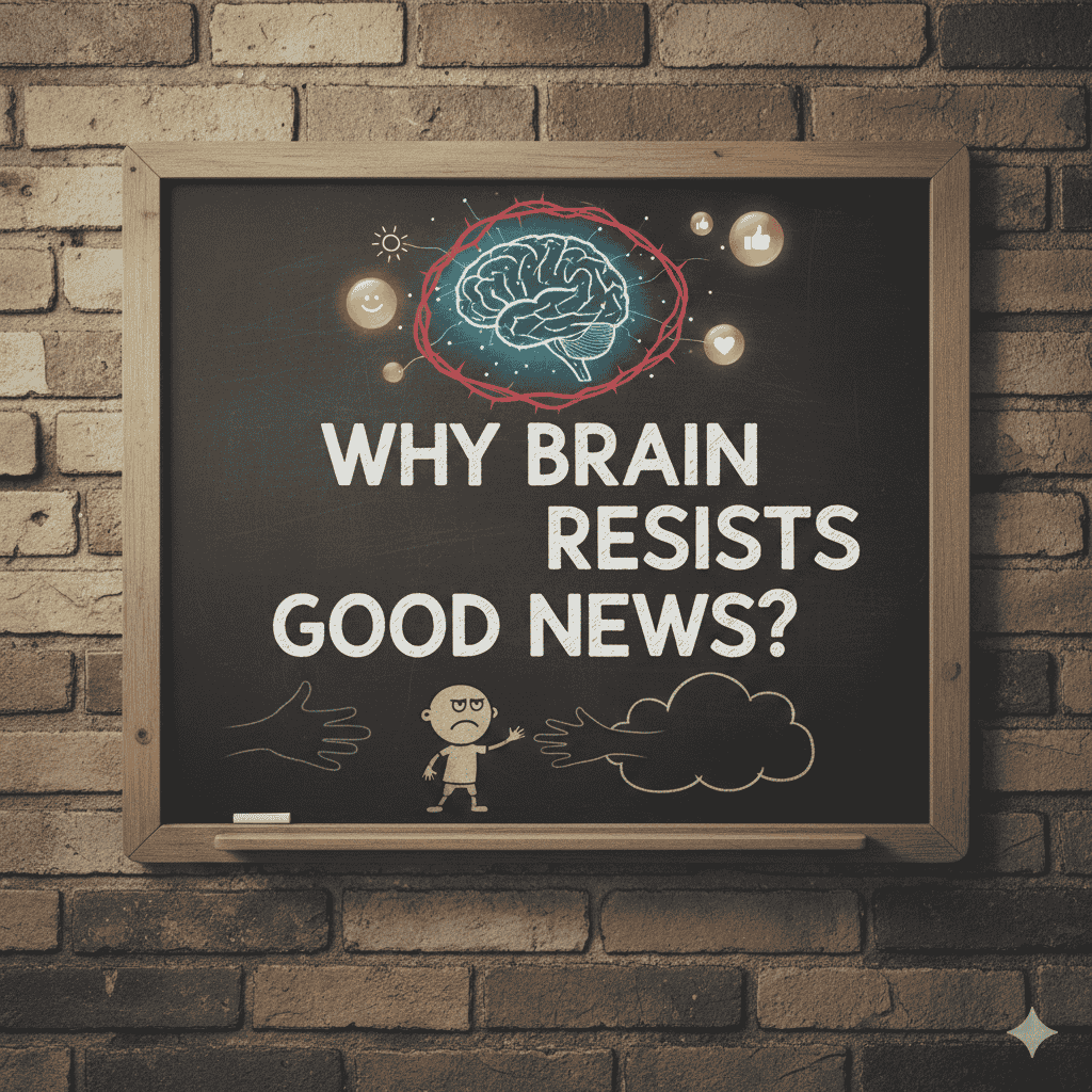 Why Brain Resists Good News?
